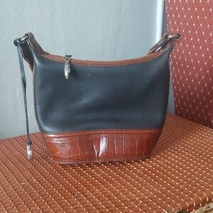 Brighton Black and Brown Leather Bag